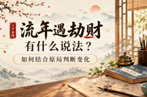 流年遇劫财有什么说法？